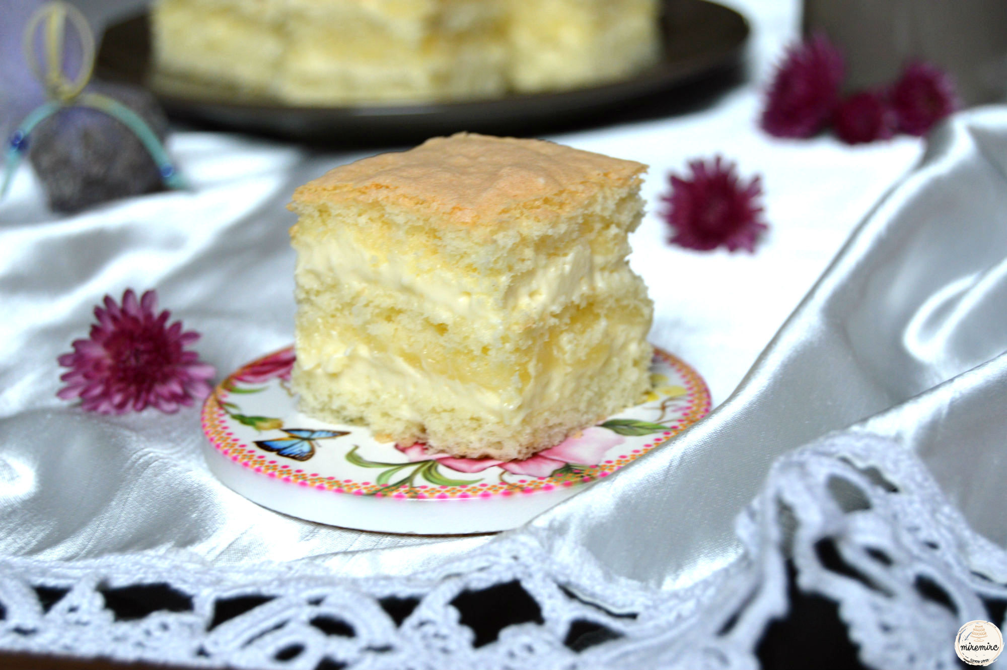 Prajitura cu ciocolata alba si lemon curd