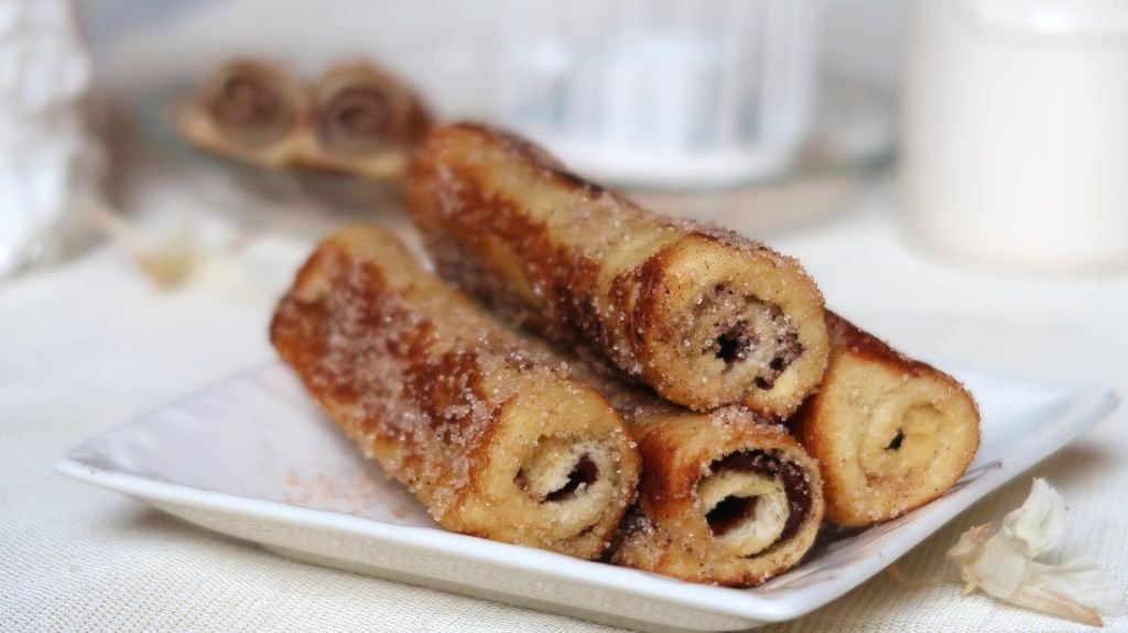 Nutella french toast rolls