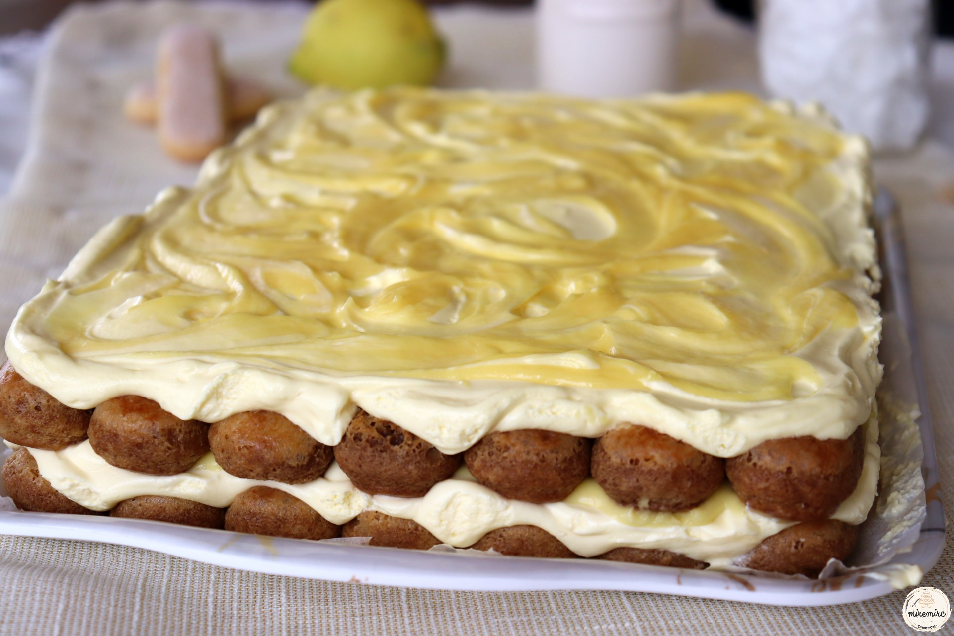 Lemon curd tiramisu