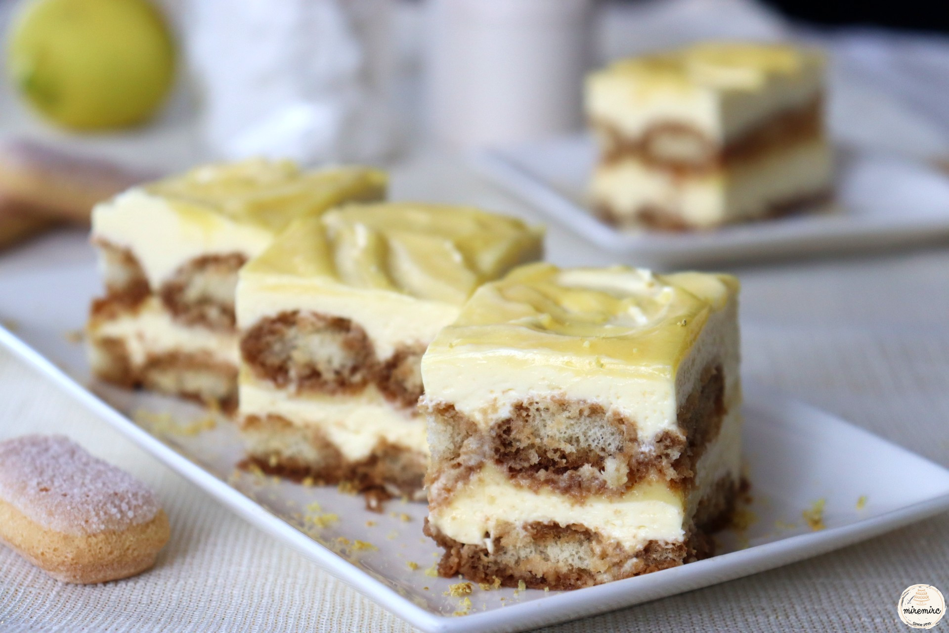 Lemon curd tiramisu
